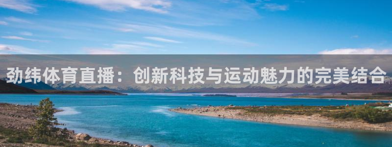 劲纬体育直播：创新科技与运动魅力的完美结合